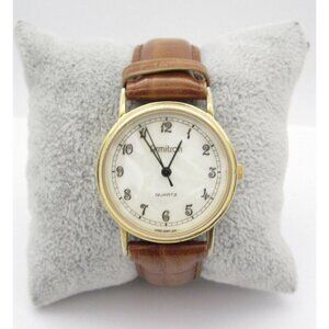 Women Armitron Quartz WR Analog 31mm Round Watch (H182) "New Battery"
